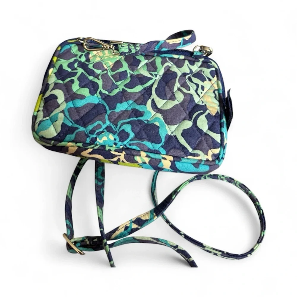 Vera Bradley Katalina Blue Mini Hipster Crossbody Wallet